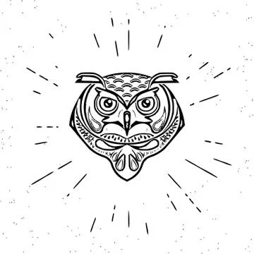 Wise owl Stock Illustration
