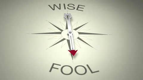 Wise Versus Fool Arrow 3D Animation Stock Footage 281083347