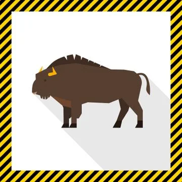 Wisent icon Stock-Illustration