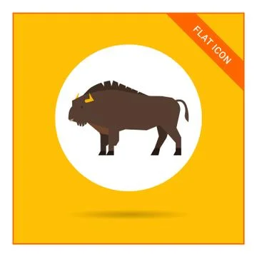 Wisent icon Stock-Illustration