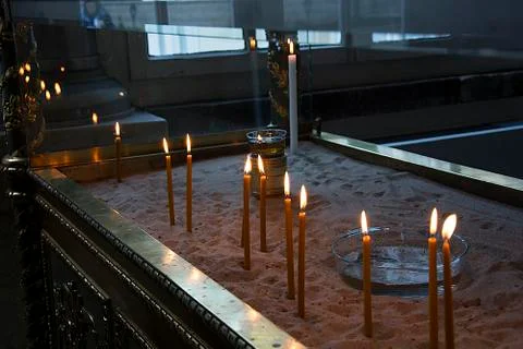 Wish candles Stock Photos