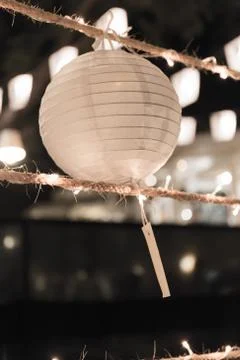 Wish lantern Foto stock