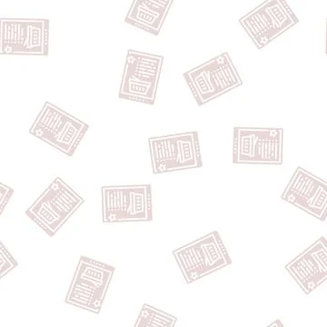 Wish list glyph seamless pattern 스톡 일러스트