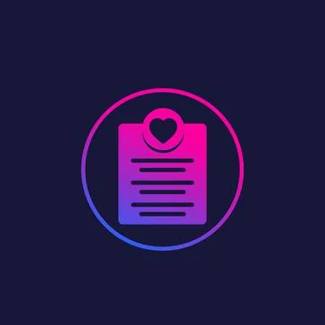 Wish list icon in circle Stock-Illustration