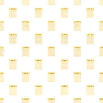Wish list paper notes repeating seamless pattern background Stock Illustration