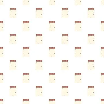 Wish list papers forming a seamless pattern Stock Illustration