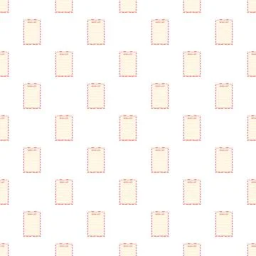Wish list papers forming a seamless pattern background 스톡 일러스트