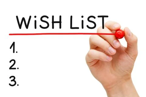 Wish List 스톡 사진