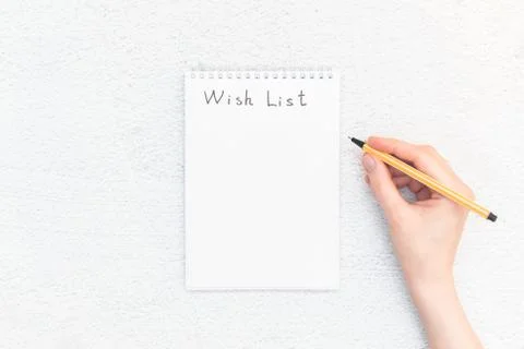 Wish list. Stock Photos