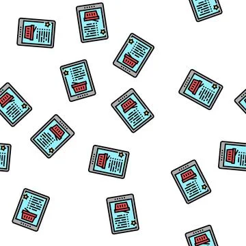 Wish list vector seamless pattern 스톡 일러스트