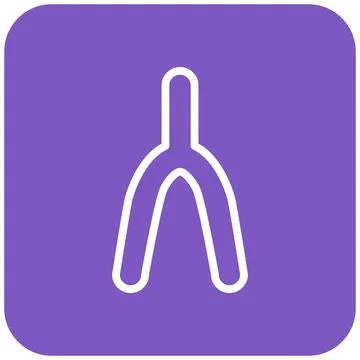 Wishbone Vector Icon Design Illustration Stock Illustration