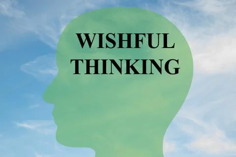 Wishful Thinking concept 스톡 일러스트