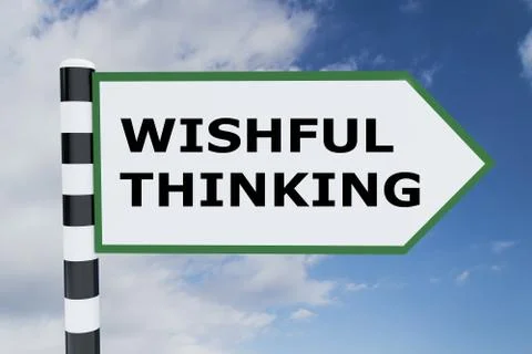 Wishful Thinking concept 스톡 일러스트