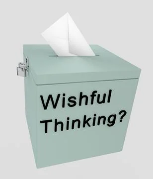 Wishful Thinking? concept Stock Illustration