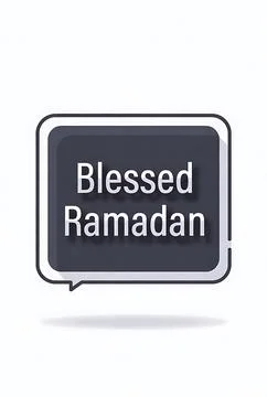 Wishing blessed ramadan Stock Illustration