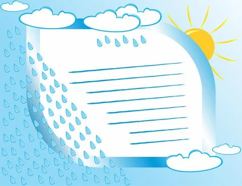 Wishing card for multiple use with text space Stock Illustration
