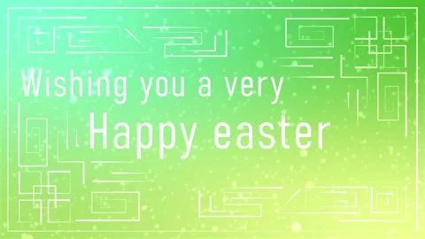 Wishing you a very happy easter greetings on blur background with design Stock Footage 268470341