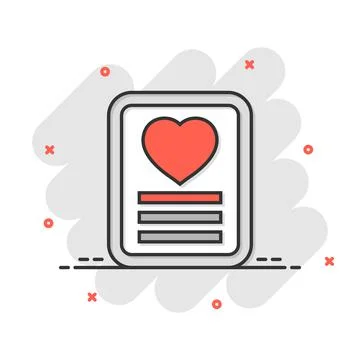 Wishlist icon in comic style. Like document cartoon vector illustration on wh イラスト素材