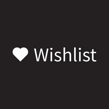Wishlist icon vector Stock Illustration