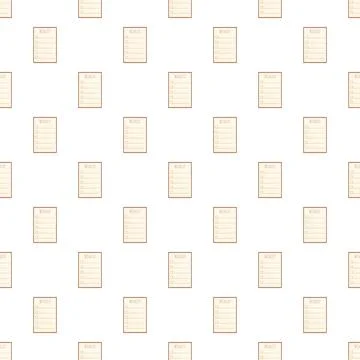 Wishlist notes pattern creating an endless background Stock Illustration