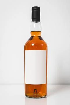 Wiskey bottle template Stock Photos