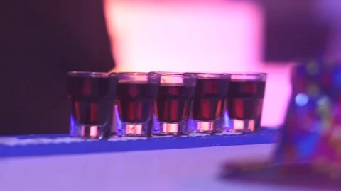 Wiskey Shots Stock Footage 76241979