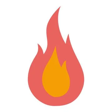 Wisp symbol, fire and flame, cartoon style. Trendy modern vector illustrati.. Stock Illustration
