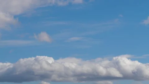 Wisps of clouds in the sky Stock Footage 279482248