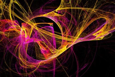 Wisps of colored smoke. Stock Illustration
