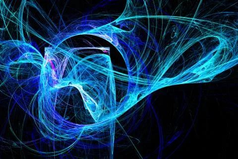 Wisps of colored smoke. Stock Illustration