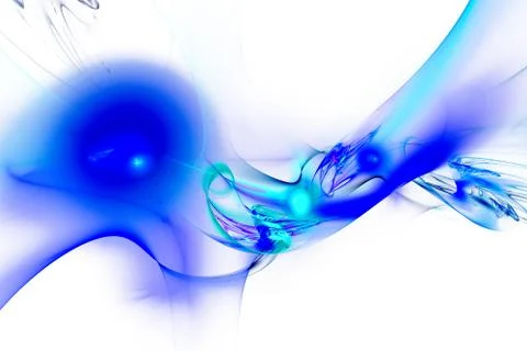 Wisps of colored smoke. Stock Illustration