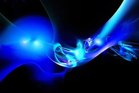Wisps of colored smoke. Stock Illustration