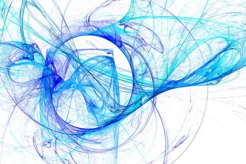 Wisps of colored smoke. Stock Illustration