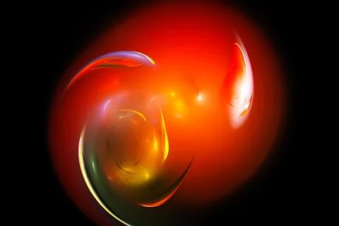 Wisps of colored smoke. Stock Illustration