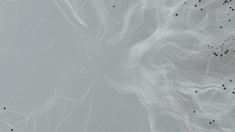 Wispy abstract twisted lines against white. Stock Footage 209572915
