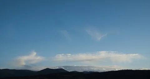 Wispy Blue Sky Clouds Sunset Timelapse 4K 스톡 동영상 113939411