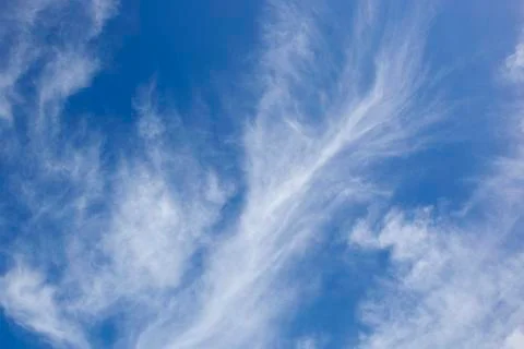 Wispy cloud background Stock Photos