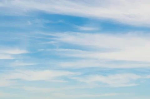 Wispy cloud sky Stock Photos