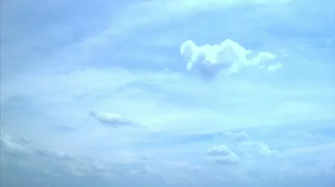 Wispy Cloud Time Lapse Stock Footage 435354