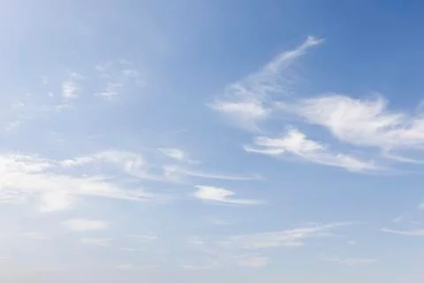 Wispy clouds in blue sky Stock Photos