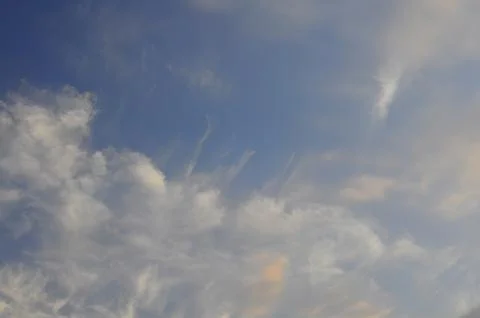 Wispy Clouds in a Blue Sky Stock Photos