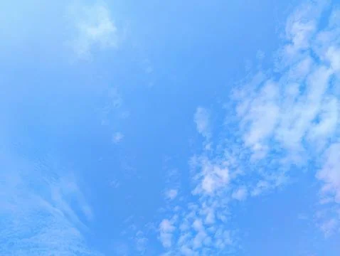 Wispy Clouds: A Serene Sky Scene Stock Photos