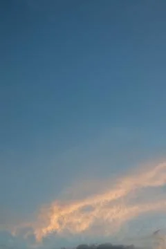 Wispy Clouds at Sunset Foto stock