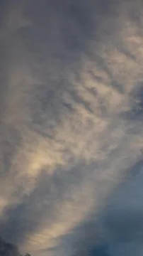 Wispy Clouds at Sunset Stock Photos