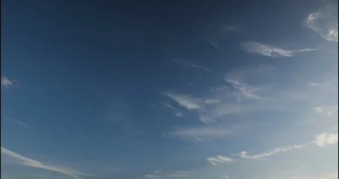 Wispy Clouds Sunset Timelapse 4K Stock Footage 113119238