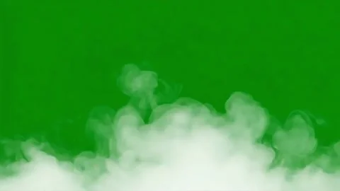 Wispy Smoke Element Isolated on a Green Background. Stock Footage 316877823