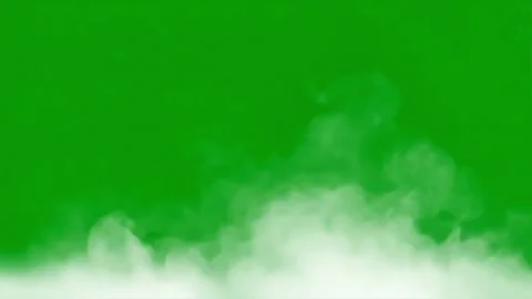 Wispy Smoke Element Isolated on a Green Background. Stock Footage 316877827