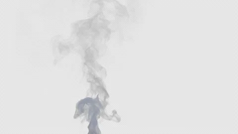 Wispy Smoke Rising - Transparent Background Alpha Channel 4K HD 30p VFX Stock Footage 344060495