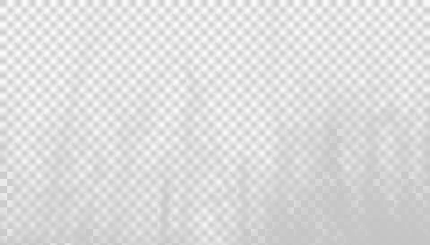 Wispy white smoke cloud isolated on transparent background for subtle atmos.. Illustrazione stock