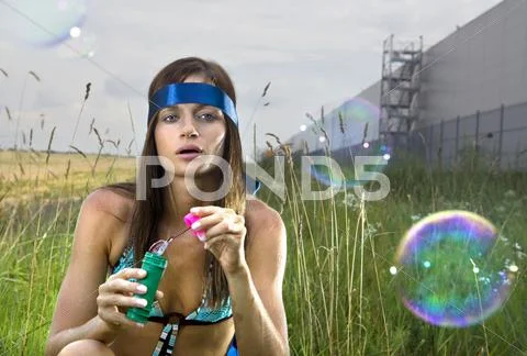 Wistful young woman Stock Photos